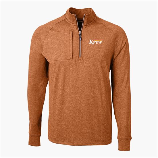 Cutter & Buck Adapt Eco Heather Knit 1/4 Zip Pullover - Men's