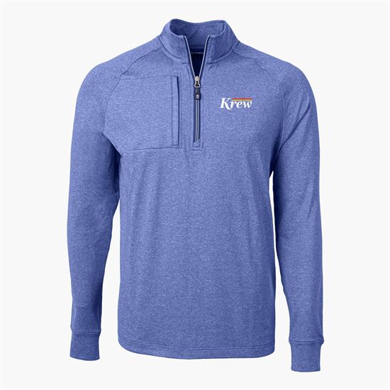 Cutter & Buck Adapt Eco Heather Knit 1/4 Zip Pullover - Men's