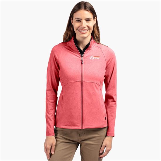Cutter & Buck Adapt Eco Heather Knit Full Zip - Women's