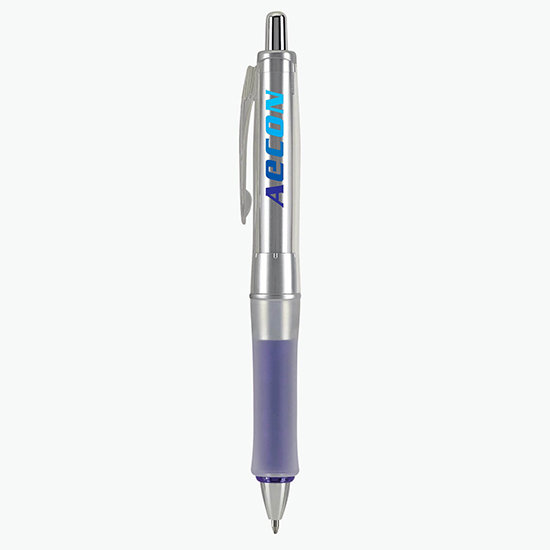 Dr. Grip® Center of Gravity Silver Advanced Ink Pen - Full Color
