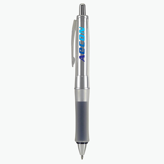 Dr. Grip® Center of Gravity Silver Advanced Ink Pen - Full Color