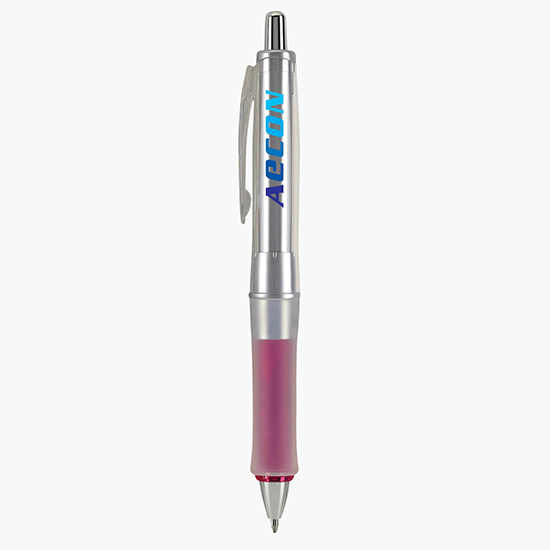 Dr. Grip® Center of Gravity Silver Advanced Ink Pen - Full Color