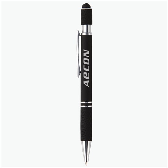 Siena Executive Aluminum Spin Top Stylus Pen - Engraved