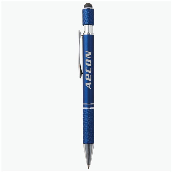 Siena Executive Aluminum Spin Top Stylus Pen - Engraved