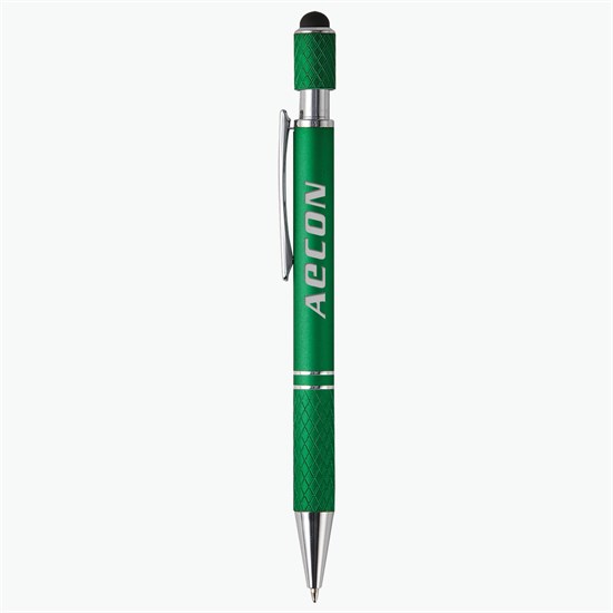 Siena Executive Aluminum Spin Top Stylus Pen - Engraved