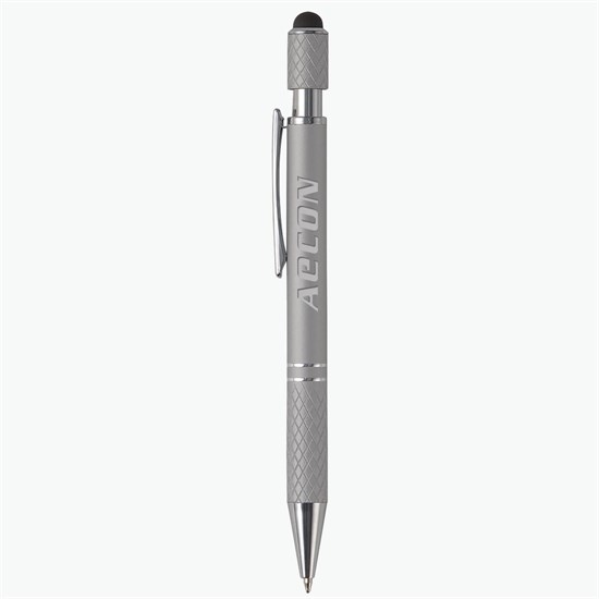 Siena Executive Aluminum Spin Top Stylus Pen - Engraved