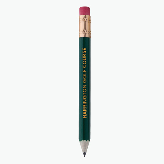 Hex Golf Pencil with Eraser