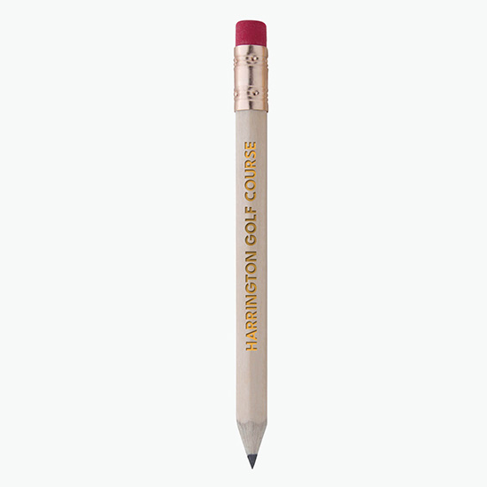 Hex Golf Pencil with Eraser