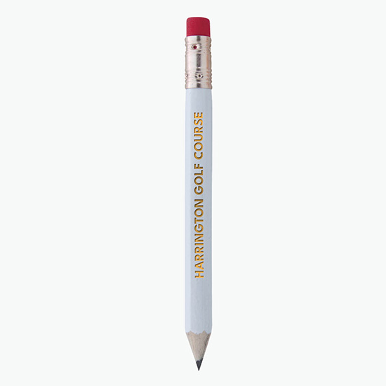 Hex Golf Pencil with Eraser