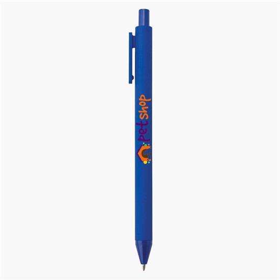 Alix Rubberized Plastic Pen - Full Color