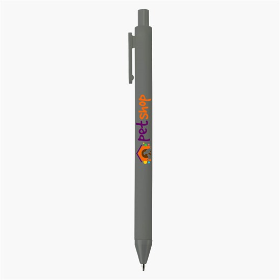 Alix Rubberized Plastic Pen - Full Color