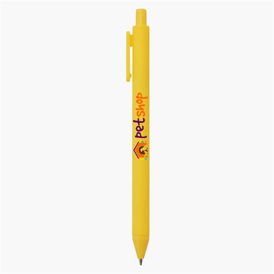 Alix Rubberized Plastic Pen - Full Color