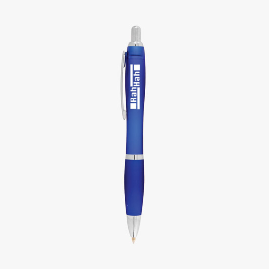 Curvy Ballpoint Pen - Translucent Barrel - 24-Hour Production