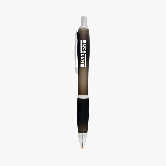 Curvy Ballpoint Pen - Translucent Barrel - 24-Hour Production