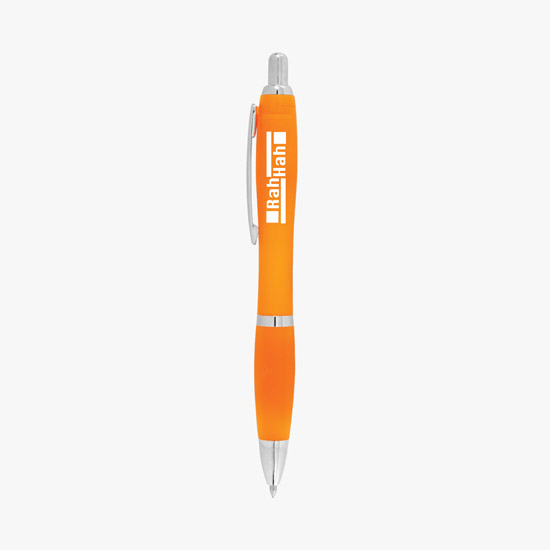 Curvy Ballpoint Pen - Translucent Barrel - 24-Hour Production