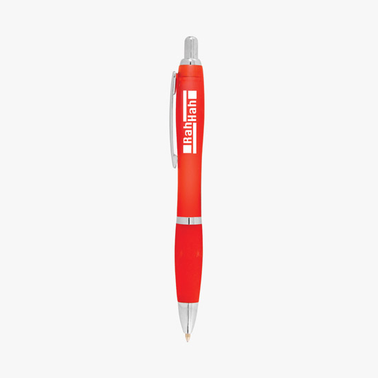 Curvy Ballpoint Pen - Translucent Barrel - 24-Hour Production