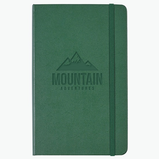 Moleskine® Hard Cover Large Notebook - Ruled - Debossed