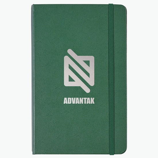 Moleskine® Hard Cover Large Notebook - Ruled - Foil Stamp