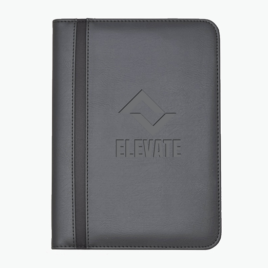Striped Junior Padfolio - Debossed