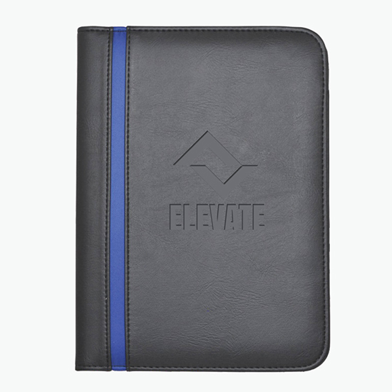 Striped Junior Padfolio - Debossed
