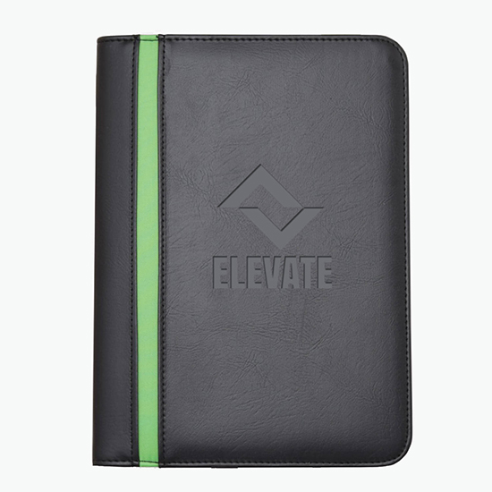 Striped Junior Padfolio - Debossed