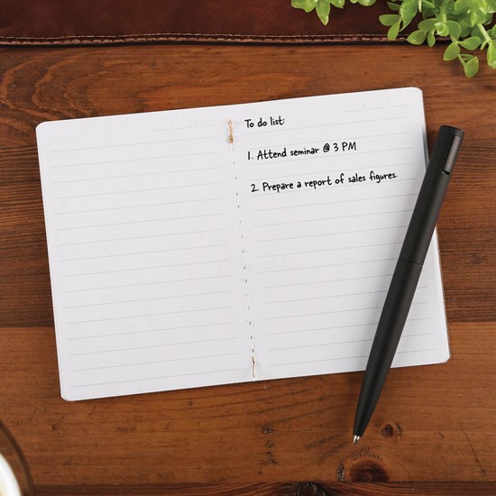 EcoScribe Recycled Leather Cover Pocket Notebook