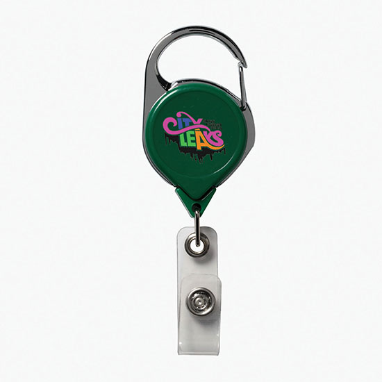 Twist-Free Carabiner Badge Reel - Full Color