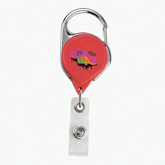 Twist-Free Carabiner Badge Reel - Full Color