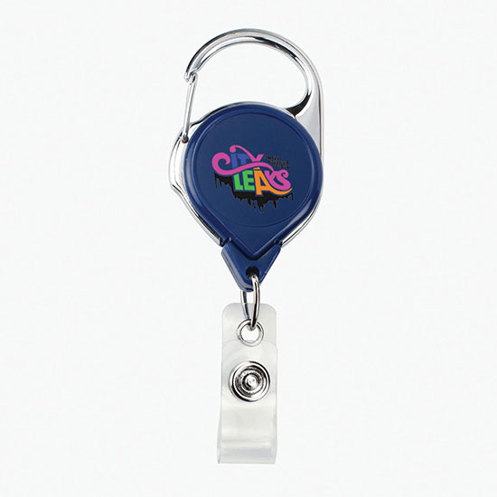 Twist-Free Carabiner Badge Reel - Full Color