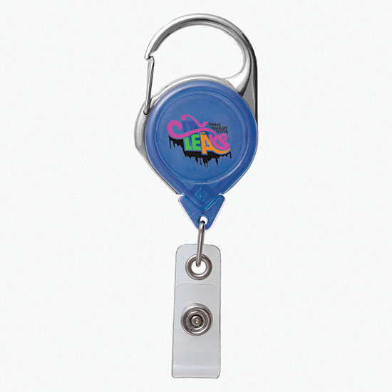 Twist-Free Carabiner Badge Reel - Full Color