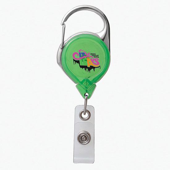 Twist-Free Carabiner Badge Reel - Full Color