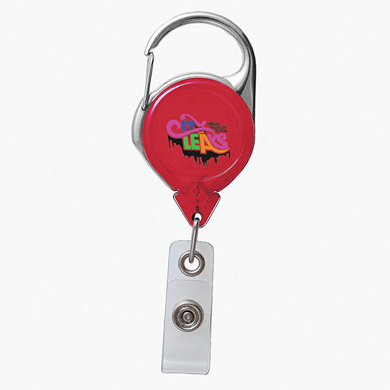 Twist-Free Carabiner Badge Reel - Full Color