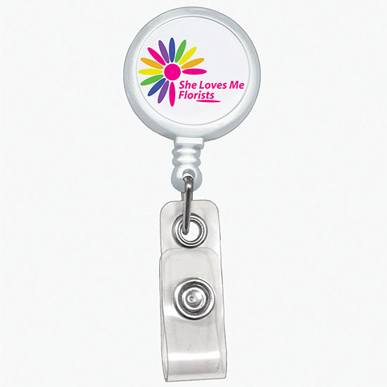 MaxLabel Badge Reel with Clip - Full Color