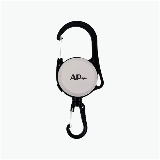 Double Carabiner with Lockable Reel