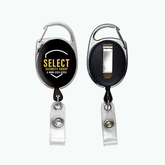 Premium Choice Retractable Carabiner Style Badge Reel