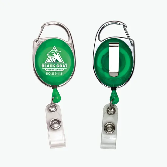Premium Choice Retractable Carabiner Style Badge Reel