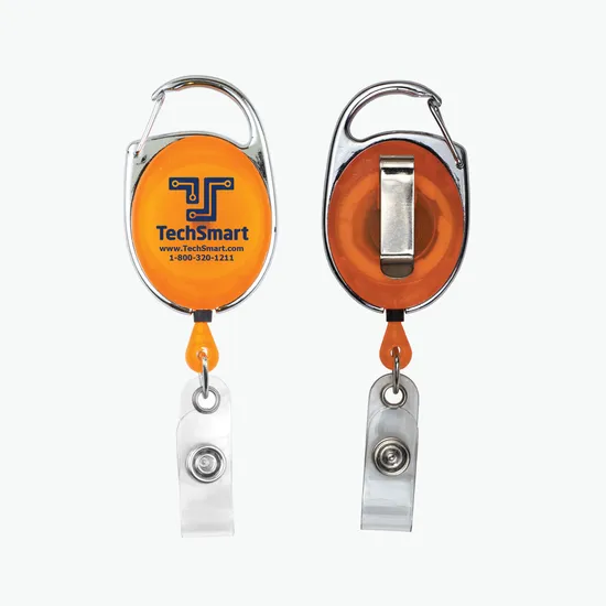 Premium Choice Retractable Carabiner Style Badge Reel