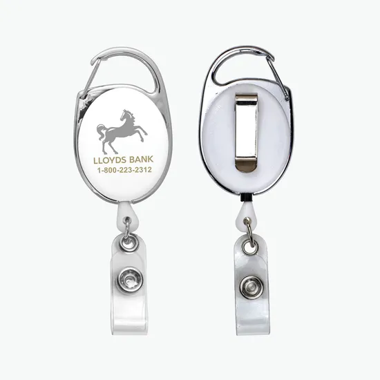 Premium Choice Retractable Carabiner Style Badge Reel