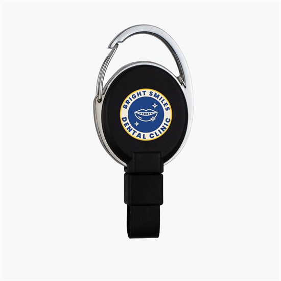 Recycled Carabiner Badge Reel - Full Color