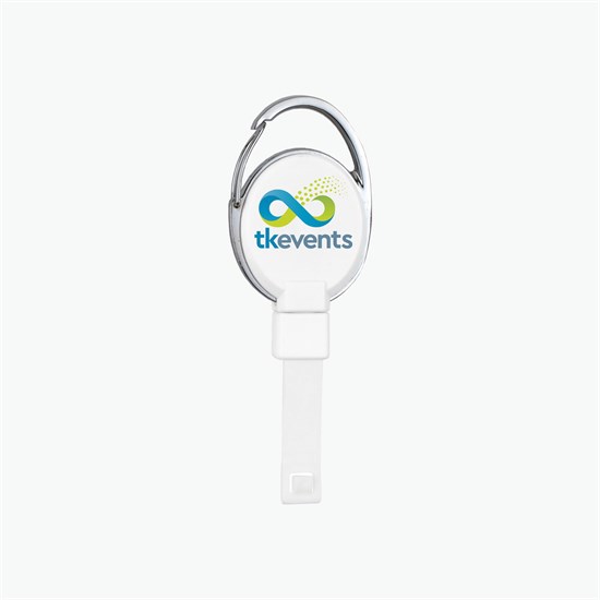 Recycled Carabiner Badge Reel - Full Color