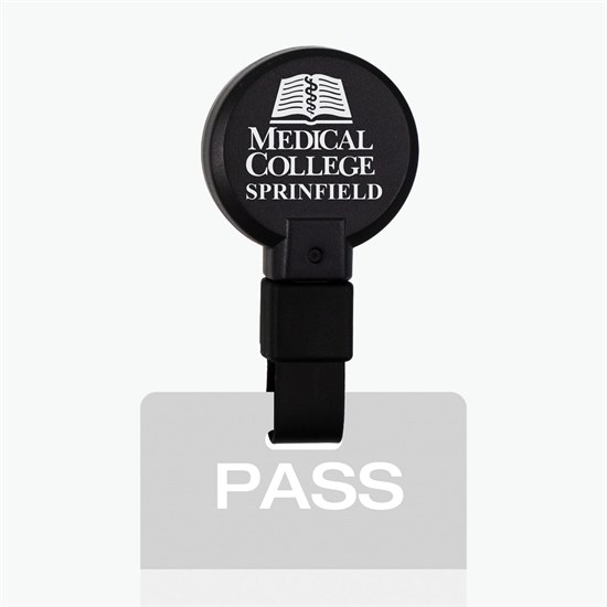 Recycled Badge Reel with Swivel Clip - Full Color