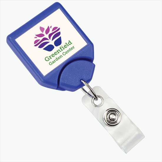 Twist-Free B-REEL Badge Reel with Swivel Clip - Full Color Label
