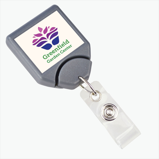 Twist-Free B-REEL Badge Reel with Swivel Clip - Full Color Label