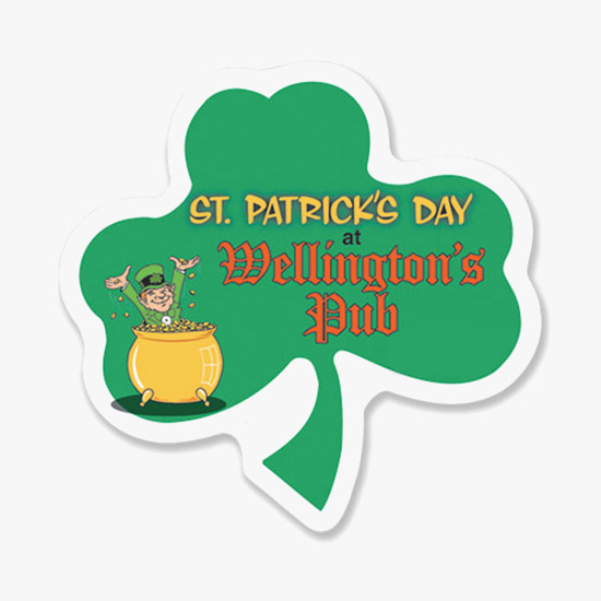 Custom Shape Full Color Button - 4 sq in