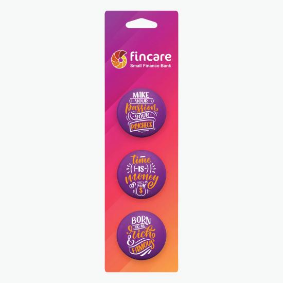 3-Pack Button Collage Card Bookmark