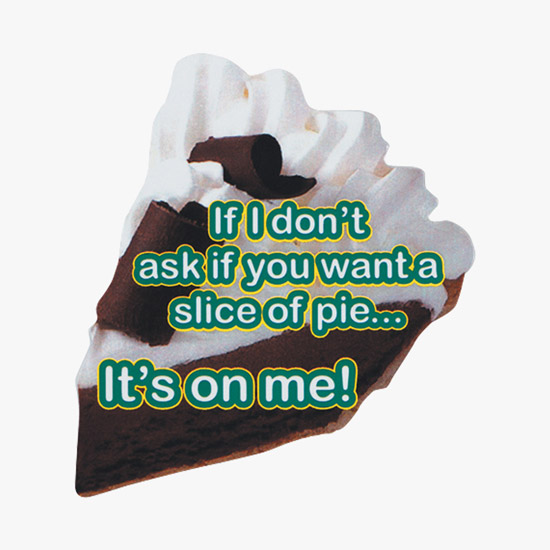 Custom Shape Full Color Button - 6 sq in
