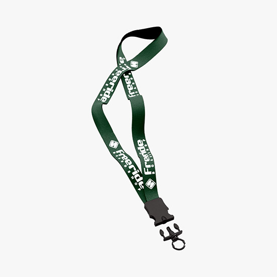 3/4 Neoprene Lanyard with Plastic Snap-Buckle Release and Standard O-Ring