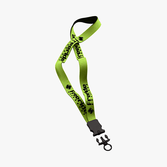 3/4 Neoprene Lanyard with Plastic Snap-Buckle Release and Standard O-Ring