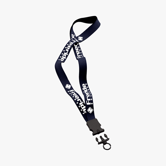 3/4 Neoprene Lanyard with Plastic Snap-Buckle Release and Standard O-Ring