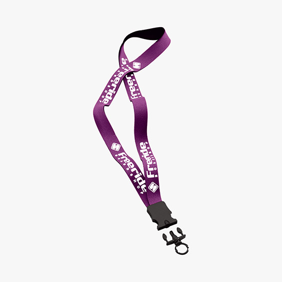 3/4 Neoprene Lanyard with Plastic Snap-Buckle Release and Standard O-Ring
